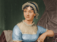 Jane Austen portrait, painted.