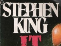 Text: "Stephen King: IT" from the book's cover, a red balloon.