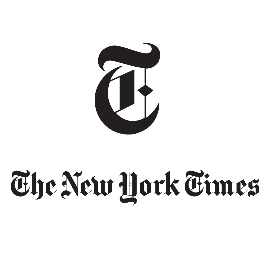 New York Times logo, stylized gothic letter T
